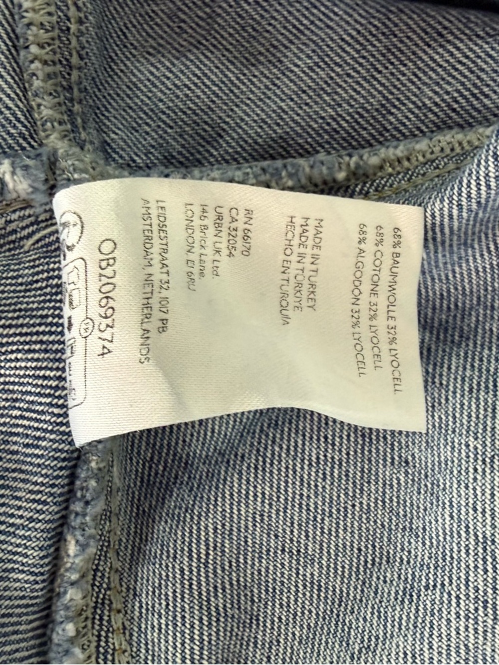 Pilcro Anthropologie Denim Ruffle Hem Jean Mini Dress Medium - Picture 4 of 7